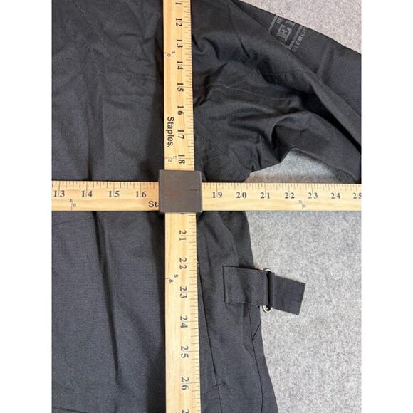 REI Rain Parka Long Hooded Jacket Women Large Black Full Zip Waterproof Gorpcore - Picture 7 of 10